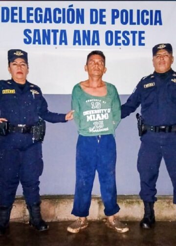 PNC capturó a hombre que golpeó a su mujer embarazada en Santa Ana
