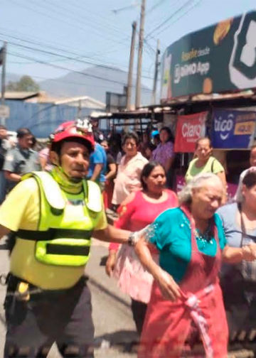 Siete lesionados por explosión de tambo de gas en mercado La Tiendona