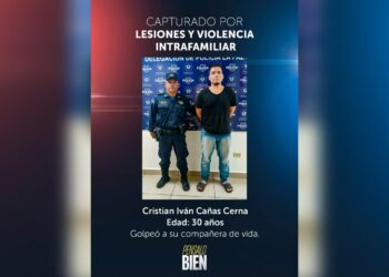 Capturan a sujeto que agarró a golpes a su compañera de vida