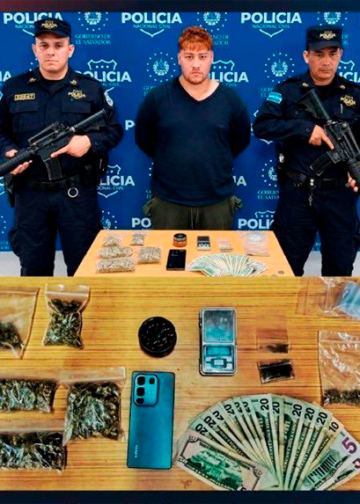Capturan a joven acusado de distribuir droga en San Salvador y Mejicanos