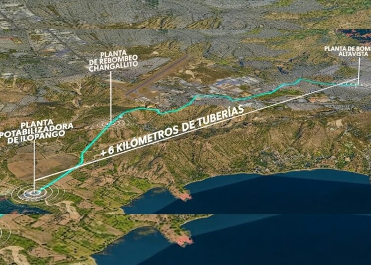 China y El Salvador avanzan en la Planta Potabilizadora de Ilopango, una obra que llevará agua a siete distritos
