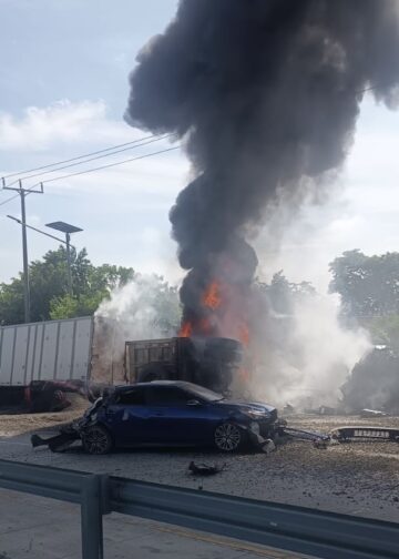Una persona fallecida y cinco trasladadas tras múltiple accidente en redondel Integración