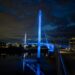 El azul y blanco de El Salvador iluminó emblemáticos lugares del mundo por los 205 años de Independencia