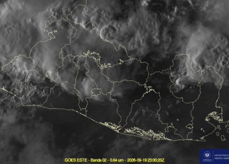 Tormentas se desplazarán hacia San Salvador, La Libertad y otras zonas durante la noche