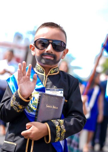 Primera infancia de Santa Ana Centro celebra la independencia con colorido desfile