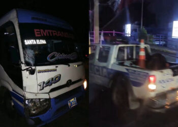 Mujer muere tras ser atropellada por una coaster de la ruta 140 en Ilopango