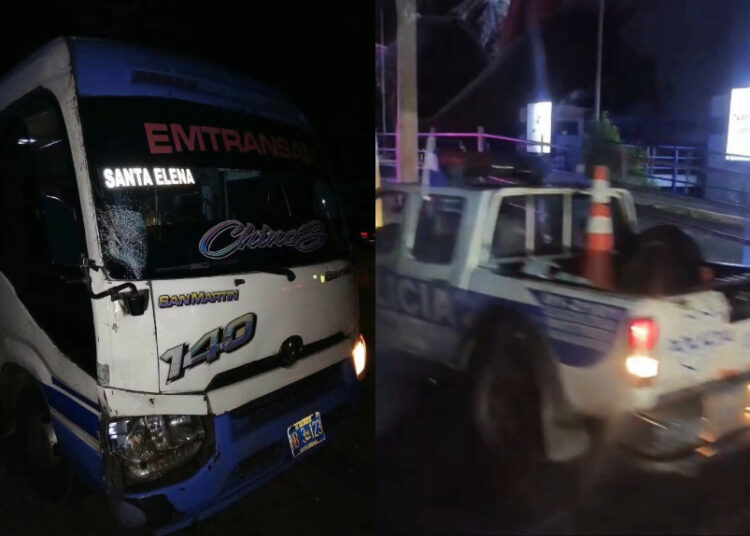 Mujer muere tras ser atropellada por una coaster de la ruta 140 en Ilopango
