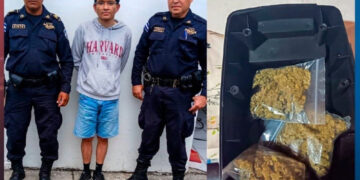 Capturan a hombre que ocultaba droga en una bocina de vehículo
