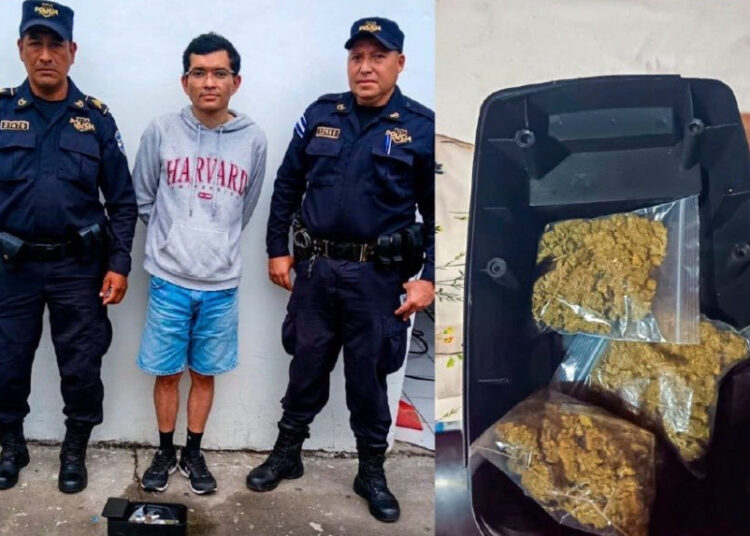 Capturan a hombre que ocultaba droga en una bocina de vehículo