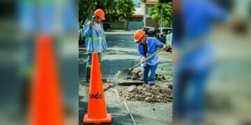 ANDA atiende fuga de agua en colonia Buenos Aires