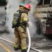 Controlan incendio de autobús del transporte público en El Carmen, La Unión Norte