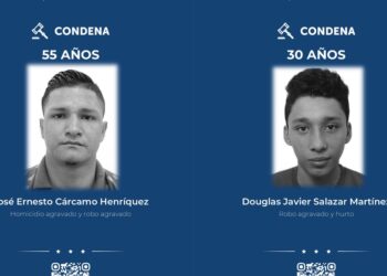 Hasta 45 años de cárcel para sujetos que asaltaron y asesinaron a una pareja en Apopa