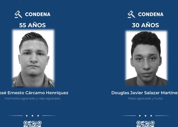 Hasta 45 años de cárcel para sujetos que asaltaron y asesinaron a una pareja en Apopa