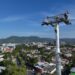 Instalan ocho torres del Aerocable de Mejicanos como parte del avance del proyecto