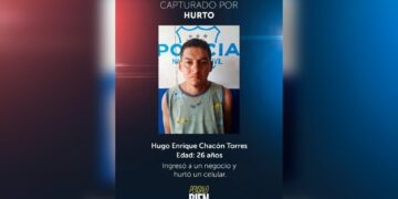 Tras las rejas sujeto que hurtó un celular en una piñatería