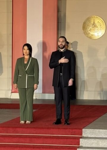Presidente Bukele destaca caída histórica de la delincuencia y avances en salud durante visita de Keiko Fujimori