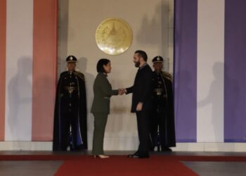 Presidente Bukele recibe a su homóloga Keiko Fujimori
