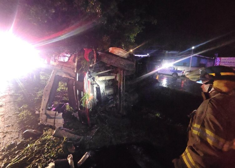 Cuatro accidentes de tránsito dejan cinco personas lesionadas durante la madrugada