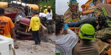Fuerte accidente múltiple deja varios lesionados en el sector de Los Chorros