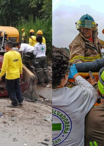 Fuerte accidente múltiple deja varios lesionados en el sector de Los Chorros