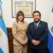 Vicepresidente Félix Ulloa sostiene encuentro con Patricia Bullrich para fortalecer los vínculos entre El Salvador y Argentina