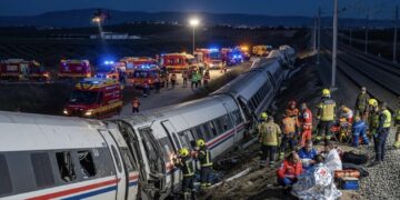 Fatal accidente ferroviario en España