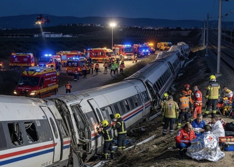 Fatal accidente ferroviario en España