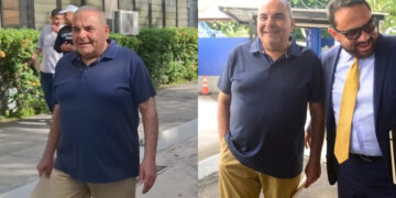 Tras cumplir su condena, Elías Antonio Saca es visto saliendo de los juzgados