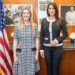 Milena Mayorga aborda becas Fulbright y cooperación deportiva con funcionaria de Estados Unidos