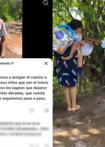 Presidente Bukele anuncia que atenderá petición de comunidad de Cabañas para reparar camino escolar