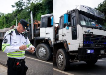 Autoridades sancionan a vehículos de carga por incumplir límites de velocidad, horarios y peso
